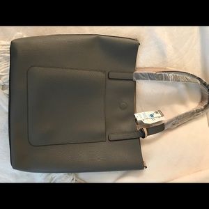 Small Faux Leather Purse Tote w Crossbody Strap